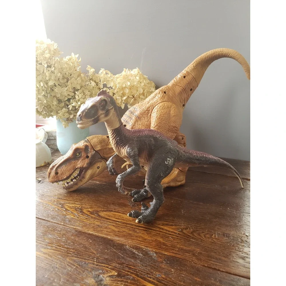 Jurassic World Stomp Strike Tyrannosaurus Rex‎ T-Rex Action Velociraptor